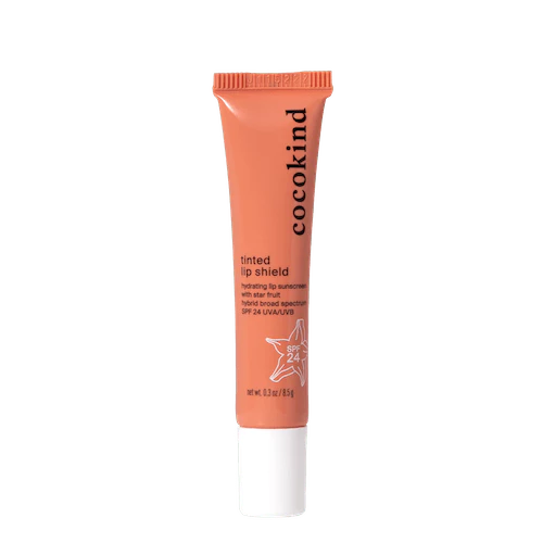 cocokind Tinted Lip Shield coral tube