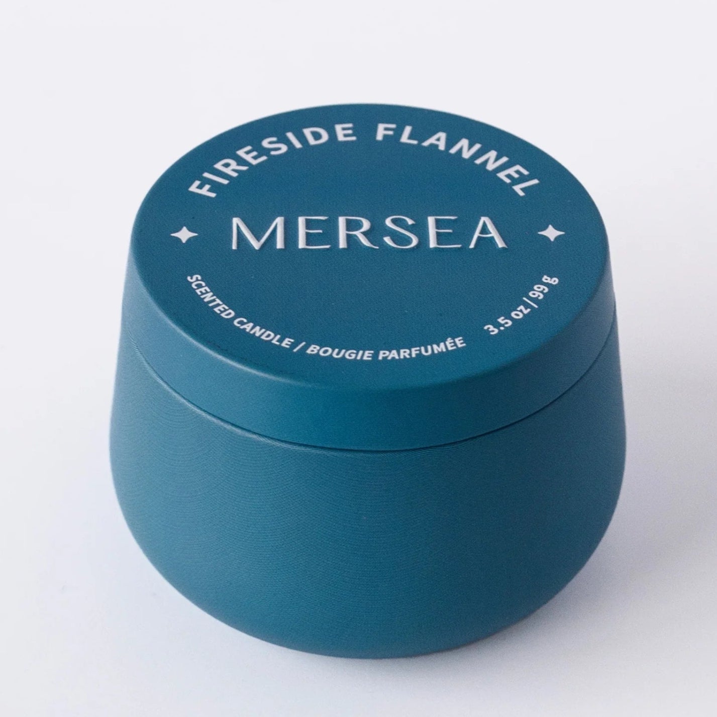 Blue container with 'Mersea' branding on a white background