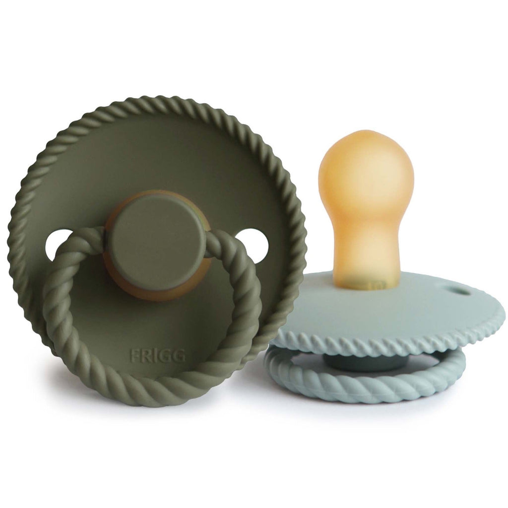 Rope Baby Pacifiers (OLIVE / SAGE)Mushie | BOXFOX