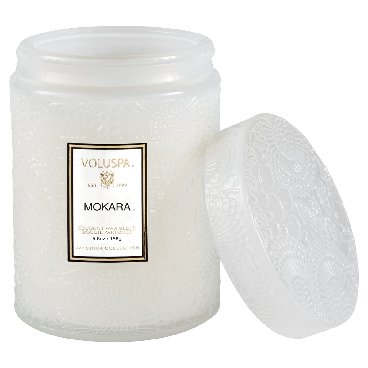 White Glass Jar Candle