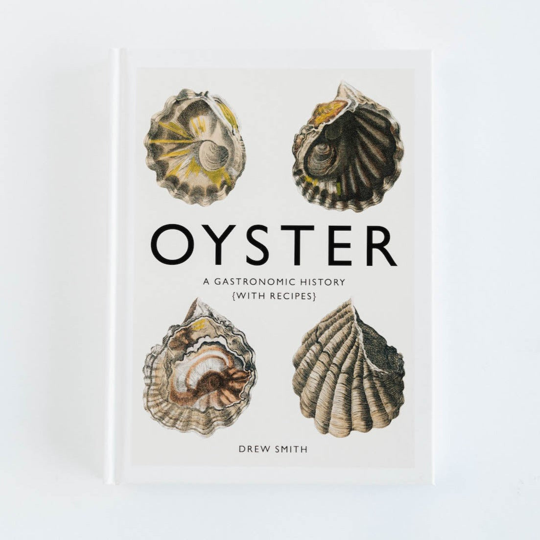 Front cover featuring illustrations of oyster shells with black text.