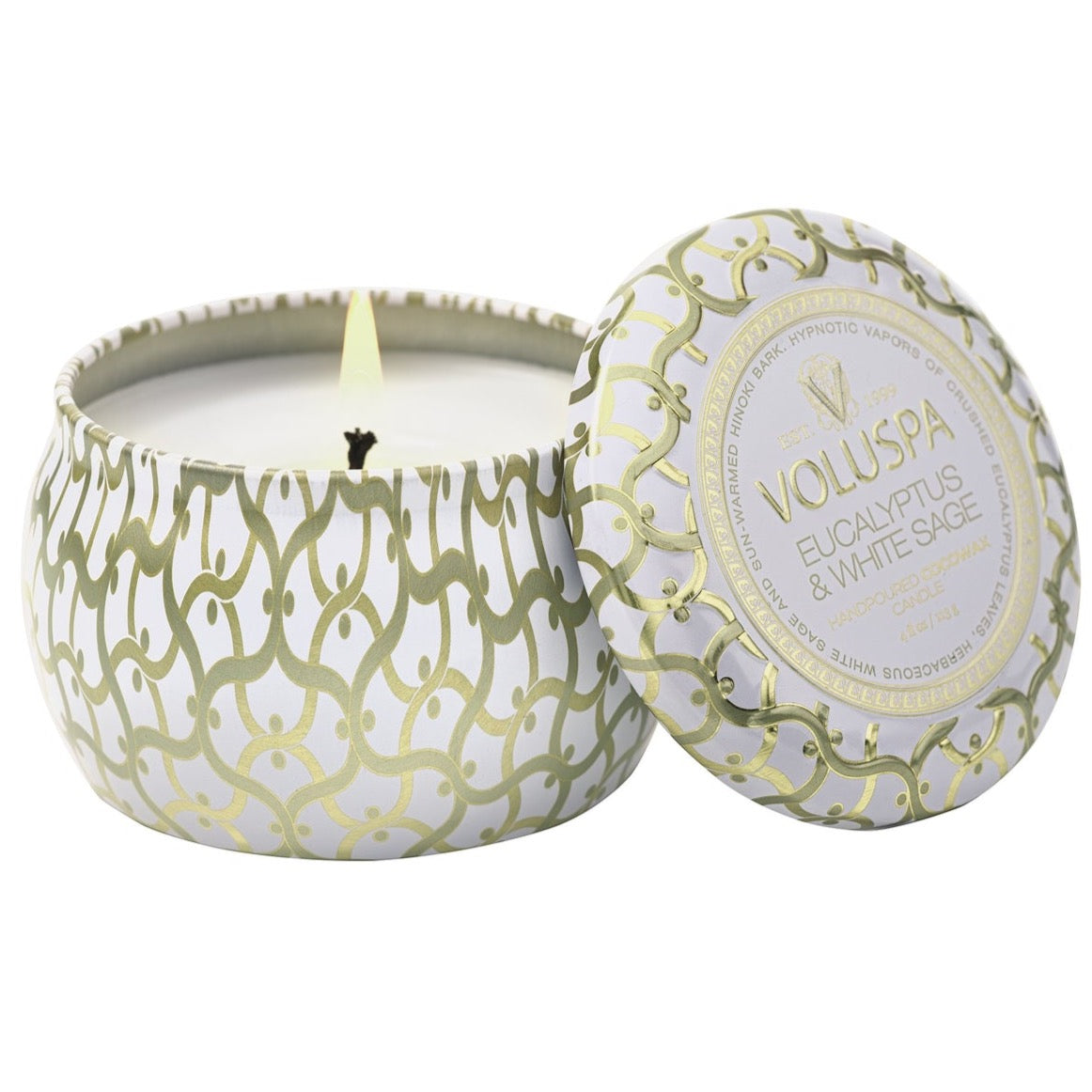 Eucalyptus + White Sage Petite Tin Candle - BOXFOX