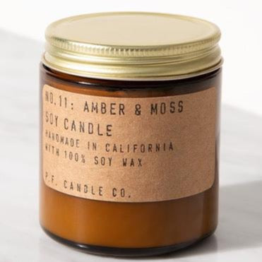 Mini Amber & Moss 3.5 oz Soy Candle - BOXFOX