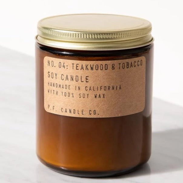 Teakwood & Tobacco 7.2 oz Soy Candle - BOXFOX