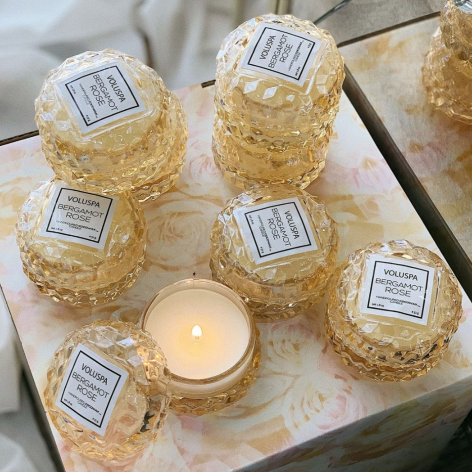 Bergamot Rose Macaron Candle - BOXFOX