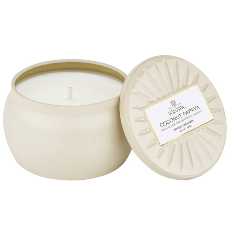 Coconut Papaya Mini Tin Candle