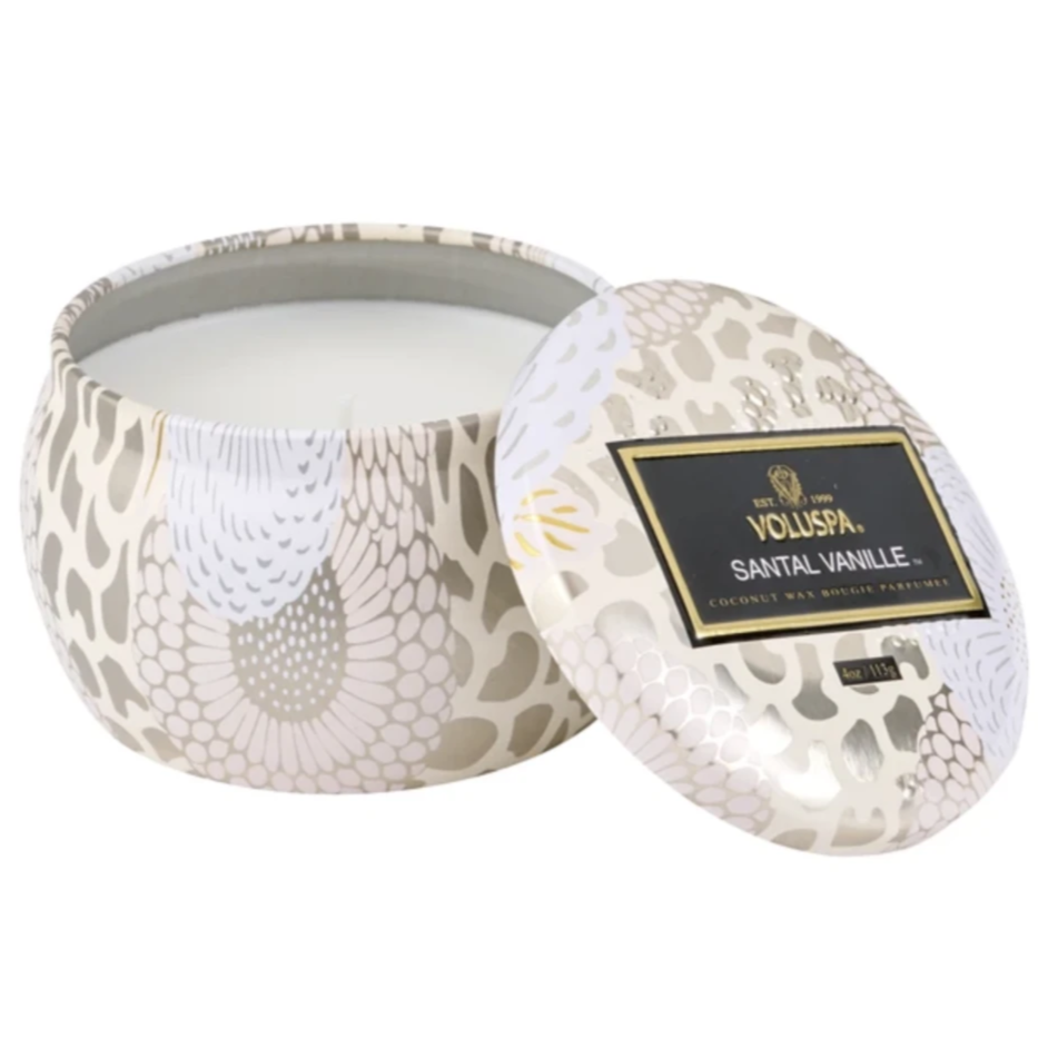 Santal Vanille Petite Tin Candle - BOXFOX
