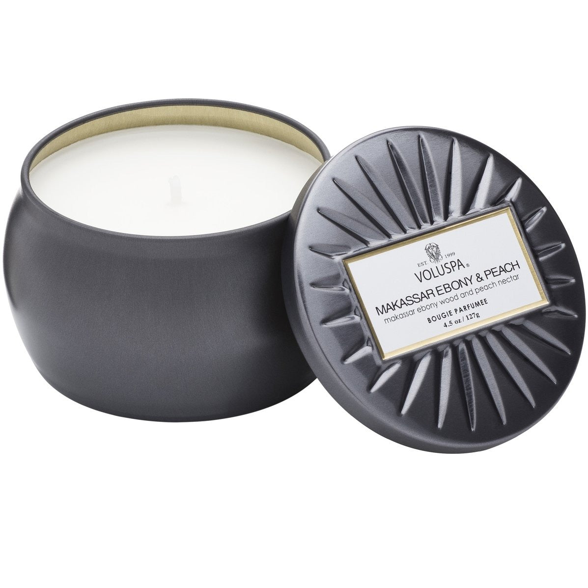 Makassar Ebony & Mini Tin Candle