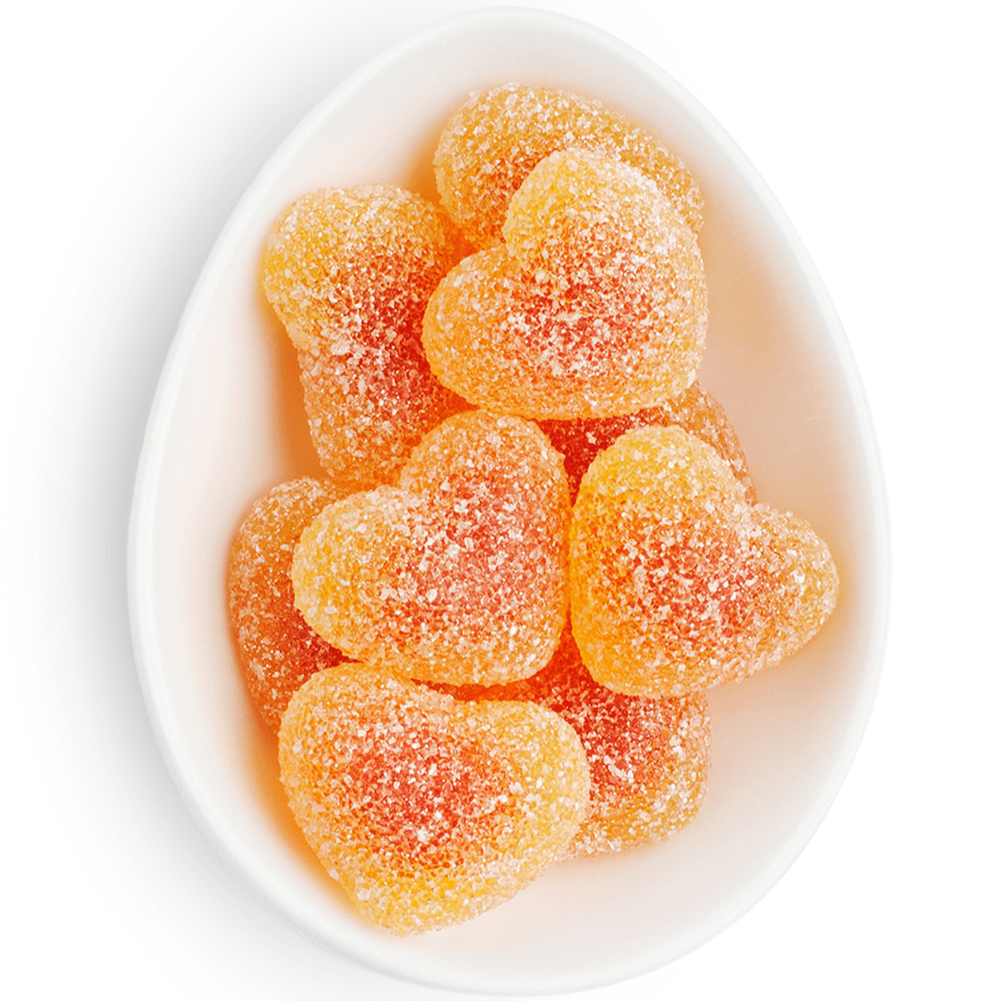 Peach Bellini Candy in small dish